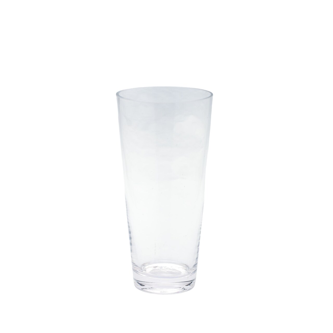 CC Home Furnishings 10" Clear Solid Cylindrical Shaped Glass Vase